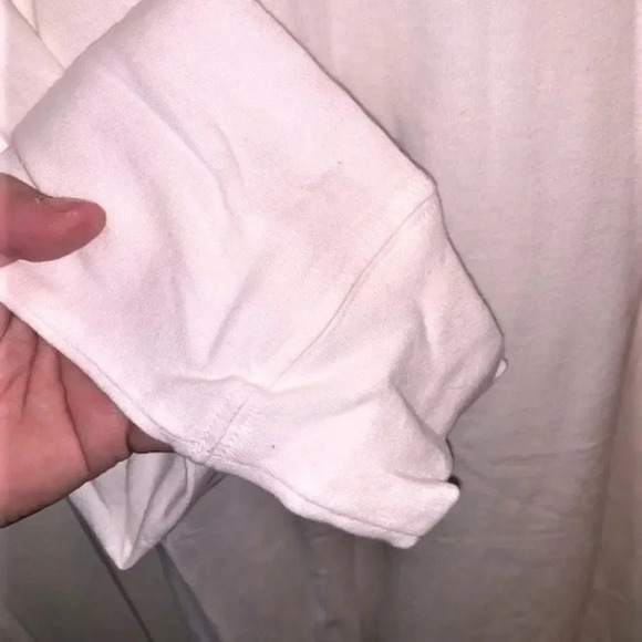 set 2 white/grey long sleeved  T-shirts S NWT - Picture 5 of 7